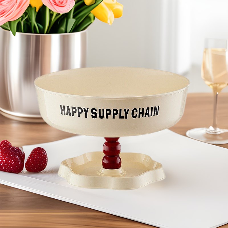 高颜值高脚水果盘家用客厅精致糖果盘下午茶点心盘法式蛋糕果盘