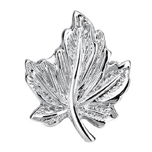 高级复古男士枫叶胸针女黄铜镀金精致饰品西服装衬衫领扣简约配饰