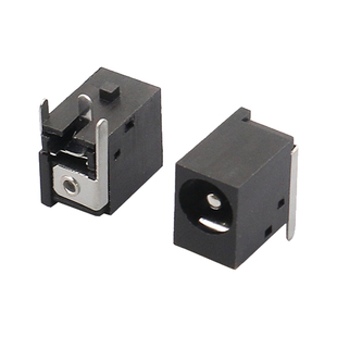 DC电源插座 DC-036B 5.5X2.1mm 电源插座母座 3脚直插 全塑 接口