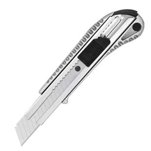 铝合金美工刀18mm大号裁纸刀壁纸刀工业级切割刀加厚耐用超锋利