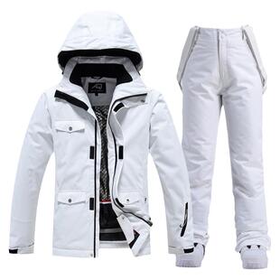 冬季单板工装滑雪服套装情侣款户外防风防水透气加厚双板滑雪衣女