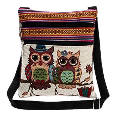 民族风休闲手提包双拉链轻便跨包