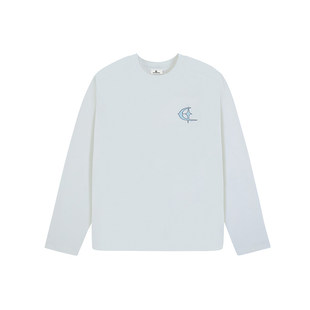 QUARTER IN NIGHT拱桥绣星月基础双面长袖T恤 打底衫美式复古