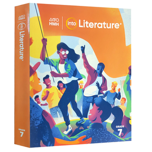 进口英文版美国霍顿米夫林HMH中学文学阅读学生书Into Literature Student Edition Softcover Print Grade 7 七年级 校区团购优惠