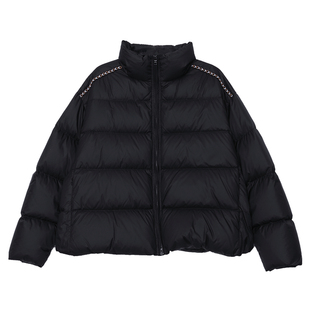 [新年系列]MOVEUP幻走2025冬季新款.FUN系列撞色鸭绒短款羽绒服女