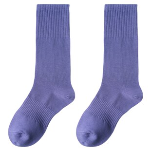 小茉莉现代舞袜女成人舞蹈袜防滑瑜伽专用练功袜子紫苑色小腿袜