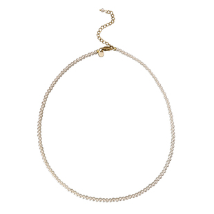 施家极细2mm珍珠项链女正品轻奢小众高级baby小米粒毛衣锁骨颈链