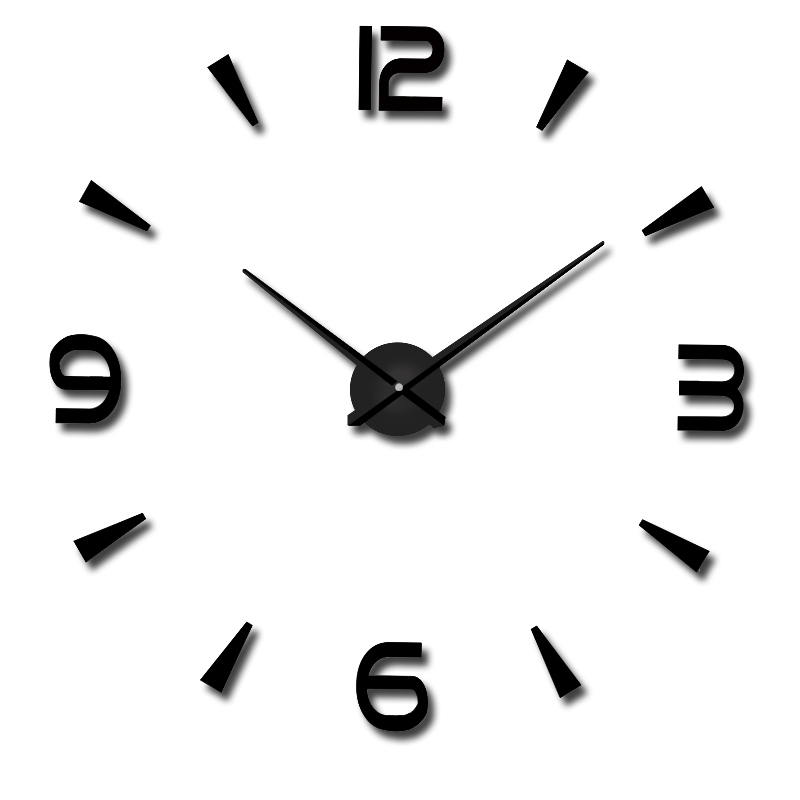 免打孔diy钟表挂钟客厅家用时尚时钟现代简约装饰个性创意静音