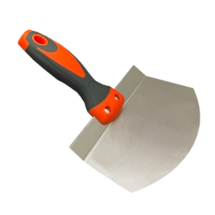 圆弧抹灰刀不锈钢铲刀刮腻子油灰刀上料神器油漆工清洁抹灰小刮刀