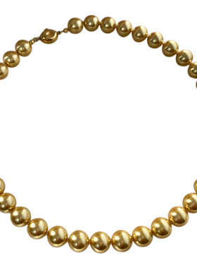 天然深海贝珠整颗打磨绝美浓金