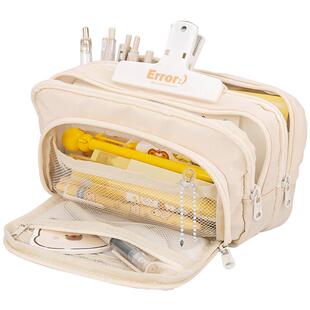 大容量开窗笔袋网红文具盒初中女孩ins风高颜值学生铅笔盒文具袋