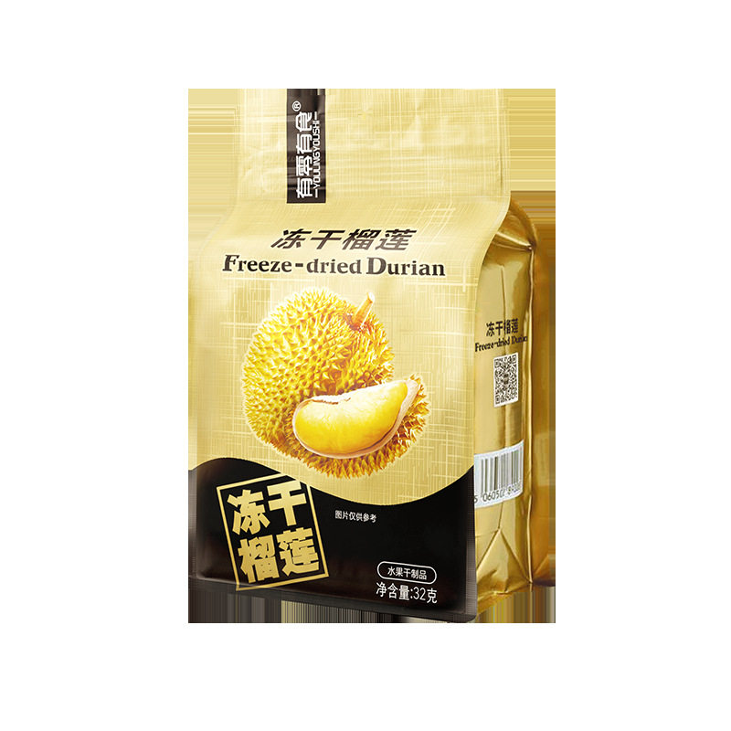 有零有食冻干榴莲干冻干水果香甜酥脆零食独立包装32g*3/6袋