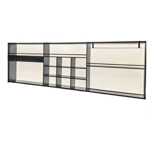 发光亚克力背板不锈钢定制金属厨房餐边柜客厅展示柜酒柜装饰柜