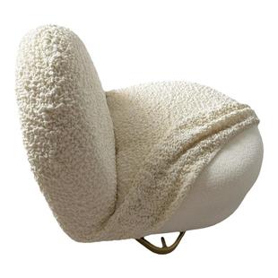 单人沙发套白胖子云朵沙发套定制全包雪梨沙发防尘罩猫爪布沙发罩