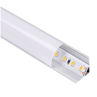 雷士45度斜发光灯带铝槽线条灯窗帘盒悬浮吊顶明装三角反光线型灯