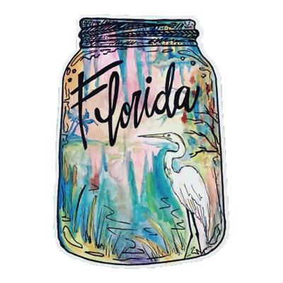 TLP反光车贴 美国佛罗里达Florida美景许愿瓶无痕防水摩托车墙贴