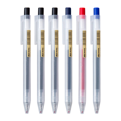 无印良品按动中性笔0.5mm