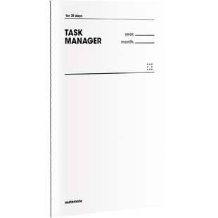 韩国motemote管理手帐Task Manager 31天任务计划本笔记记事备忘