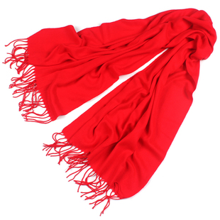 红围巾中国红大红色年会定制logo印字刺绣同学聚会喜庆活动礼品