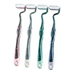 s型牙刷软毛家庭装家用竖刷成人异形牙龈舌苔牙缝高效清洁按摩刷