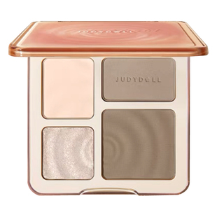 juduo橘朵修容高光一体盘四色02哑光腮红提亮阴影眼影三合1官方女