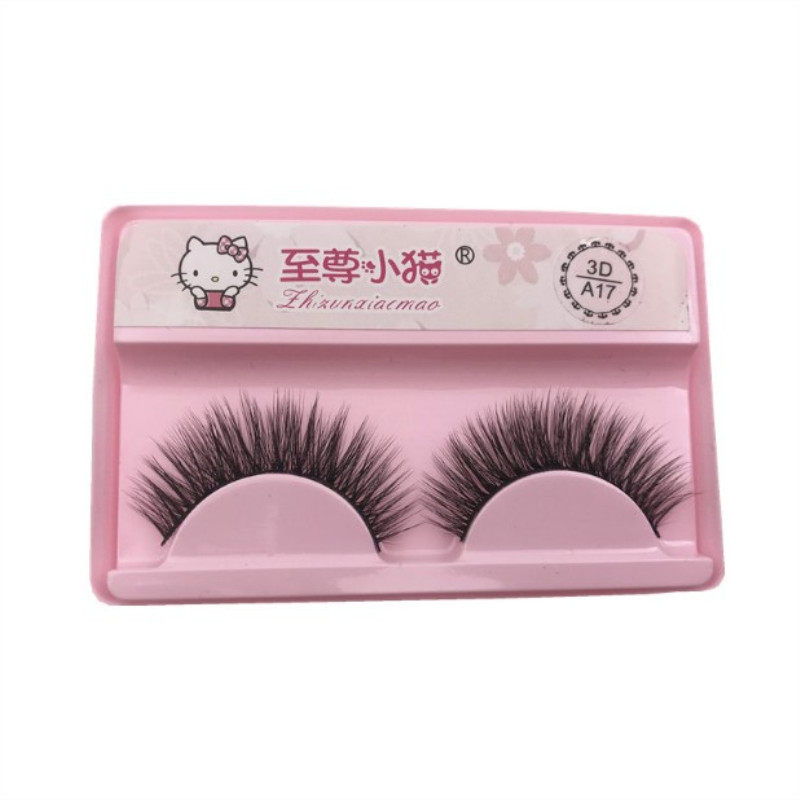 新品3D多层假睫毛自然仿真款眼睫毛 浓密交叉款淡裸妆睫毛