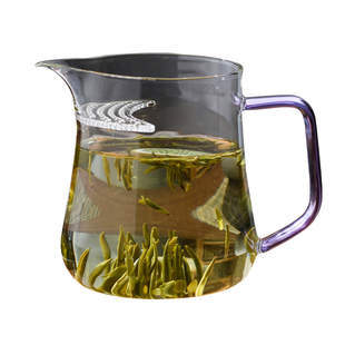 天久璃匠大号月牙公杯泡茶杯分茶器透明玻璃公道杯茶滤网一体茶盅