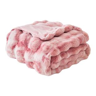 盒马招桃粉桃花运泡泡毯