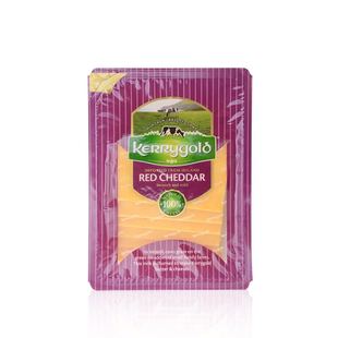 金凯利红车达淡味奶酪片芝士干酪片爱尔兰进口切达奶酪