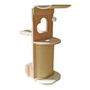 CatS梦心实木猫爬架人间烟火系列木制剑麻猫抓板曲木全体型猫通用