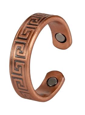 高级纯红铜戒指男女同款紫铜实心铜指环磁疗缓解疲劳戒子男士戒指