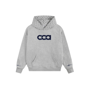 ATRY灰色连帽卫衣男款春季美式重磅宽松休闲字母刺绣情侣帽衫上衣