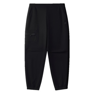 FILA FUSION斐乐潮牌针织长裤男2025冬季新款时尚休闲宽松收口裤