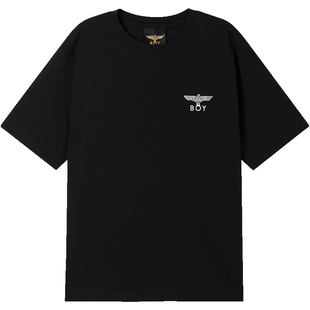 【都铎王朝】BOYLONDON夏季情侣款T恤老鹰印花短袖潮牌上衣N01030