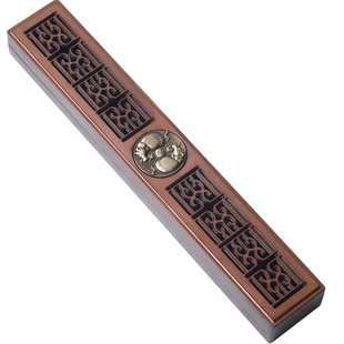 仿紫铜香炉家用室内纯铜卧香盒檀沉香线香底座藏香插香座焚香底座