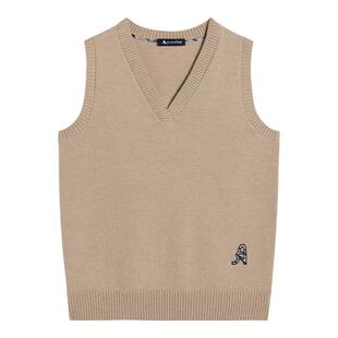 Aquascutum/雅格狮丹秋冬新品时尚女士V领针织衫背心Q5067EL071