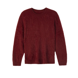 【新年臻选】春竹秋冬新款12针羊绒拉毛圆领合体长袖女士针织衫