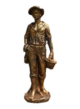 室内欧式风落地摆件酒吧人物雕塑