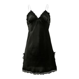 睡衣女夏天性感2025年新款冰丝绸吊带时尚修身显瘦度假辣妹连衣裙