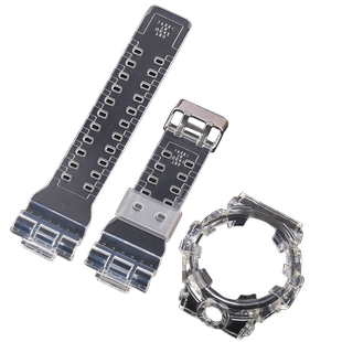 手表配件树脂表壳表带男针扣适用于DW-6900 DW-6600 GW6900手表带