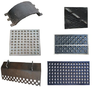 抛丸机漏砂板耐磨橡胶铸铁隔板