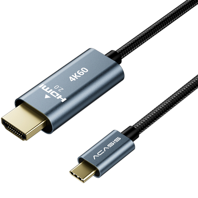 阿卡西斯Typec转HDMI/DP视频线手机笔记本转换外接高清数据投屏线