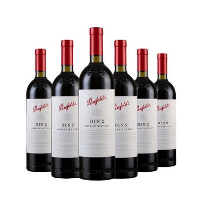 奔富（Penfolds) bin2*6瓶木塞 澳大利亚 原瓶进口