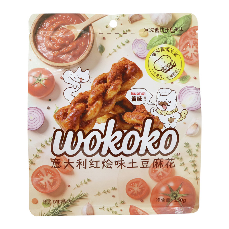 wokoko土豆麻花藤椒麻辣味150g