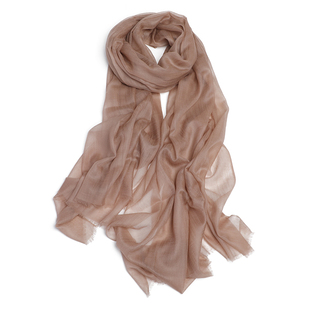 东雍 400支山羊绒超薄戒指绒纯色大牌长款围巾空调房防晒披肩两用