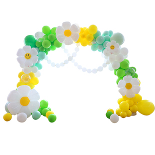 马卡龙气球拱门支架开业气氛装饰生日店面开学幼儿园活动场景布置