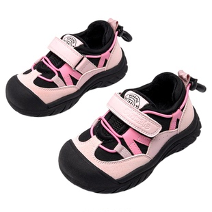 PINGPIG英伦童鞋2025秋冬男童运动鞋加绒童鞋包头防踢女童机能鞋