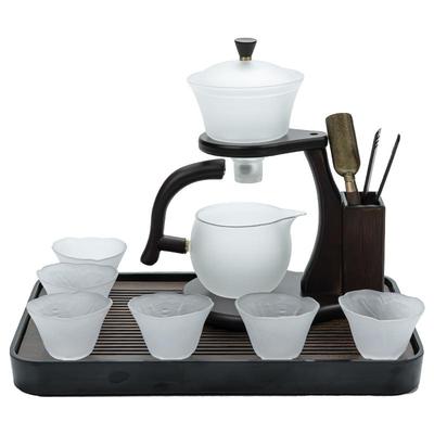 磁吸茶具泡茶神器懒人泡茶器玻璃茶壶茶杯办公室高档杯具套装家用