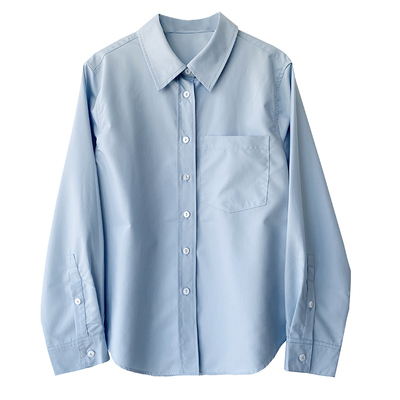 抗皱叠穿长袖休闲韩版衬衣