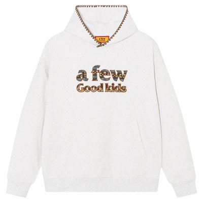 AFGK25FW民族风撞色贴布连帽卫衣